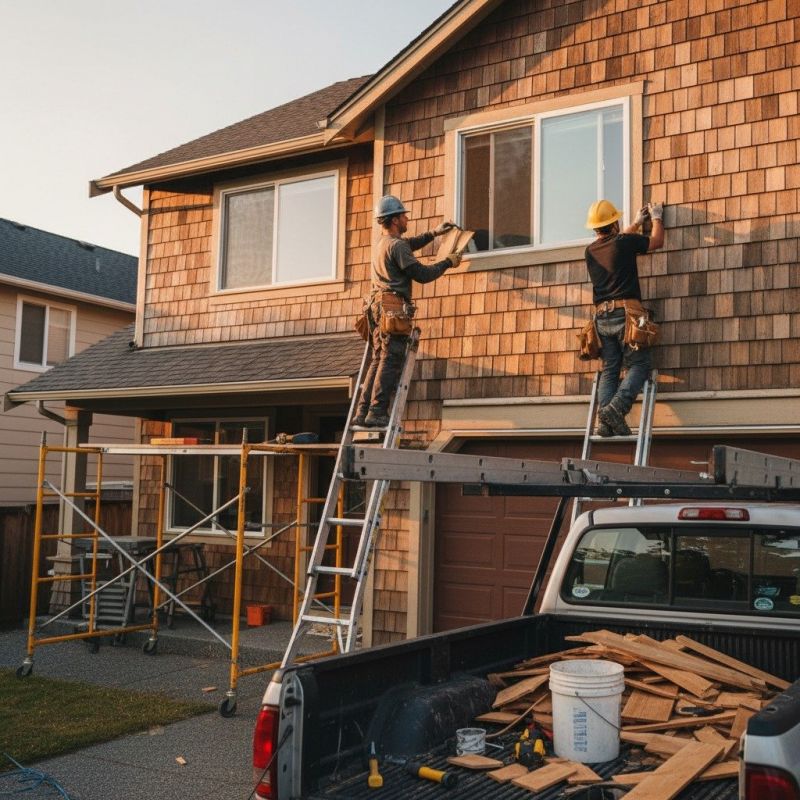 Cedar Siding Installation detail